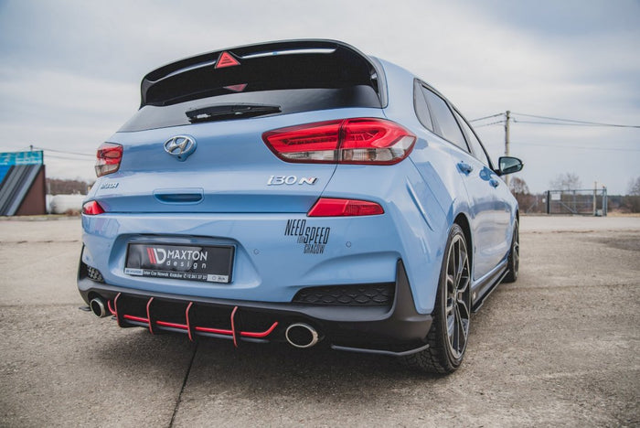 Maxton Design - STREET PRO REAR DIFFUSER V1 HYUNDAI I30 N MK3 HATCHBACK (2017-2020)