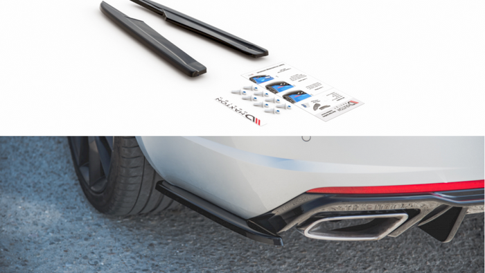 Maxton Design - REAR SIDE DIFFUSERS V.2 SKODA OCTAVIA VRS MK3/MK3.5 HATCHBACK/ ESTATE