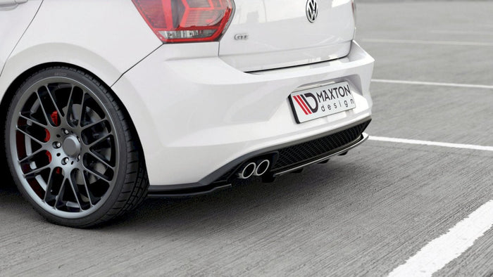 Maxton Design - Rear Splitter (Vertical Bars) Volkswagen Polo GTI / R-Line Mk6 (2017-2021)