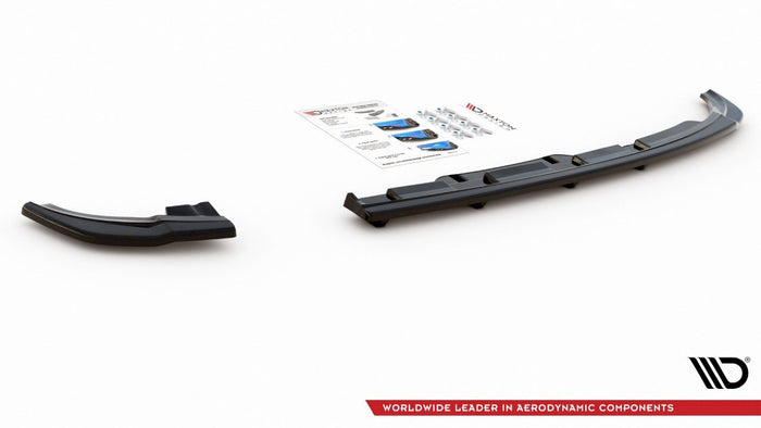 Maxton Design - Rear Splitter (Vertical Bars) Volkswagen Polo GTI / R-Line Mk6 (2017-2021)