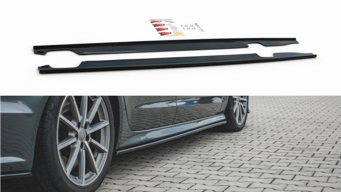 Maxton Design - SIDE SKIRT DIFFUSERS AUDI S6/ A6 S-LINE C7 FACELIFT