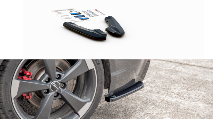 Maxton Design - REAR SIDE DIFFUSERS V2 AUDI RS3 8V SPORTBACK (2015-2016)
