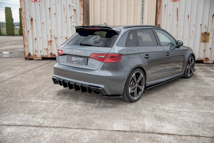 Maxton Design - REAR SIDE DIFFUSERS V2 AUDI RS3 8V SPORTBACK (2015-2016)