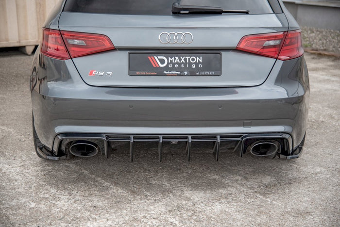 Maxton Design - REAR SIDE DIFFUSERS V2 AUDI RS3 8V SPORTBACK (2015-2016)