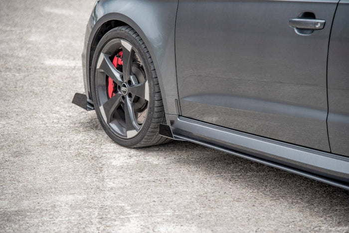 Maxton Design - STREET PRO SIDE SKIRT SPLITTERS (+FLAPS) AUDI RS3 8V SPORTBACK (2015-2016)