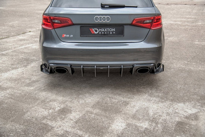 Maxton Design - RACING REAR SIDE SPLITTERS (+FLAPS) AUDI RS3 8V SPORTBACK (2015-2016)