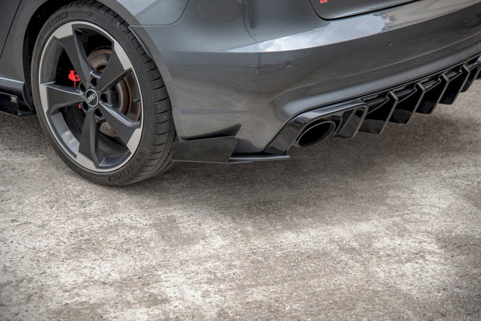 Maxton Design - RACING REAR SIDE SPLITTERS (+FLAPS) AUDI RS3 8V SPORTBACK (2015-2016)