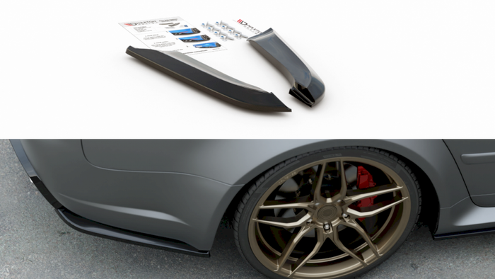 Maxton Design - REAR SIDE SPLITTERS V2 AUDI RS4 B7 (2006-2008)