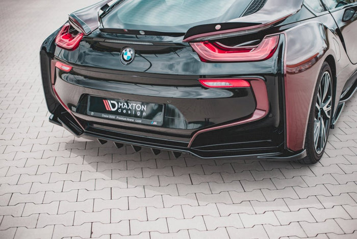 Maxton Design - CENTRAL REAR SPLITTER (W/ VERTICAL BARS) BMW I8 (2014-2020)
