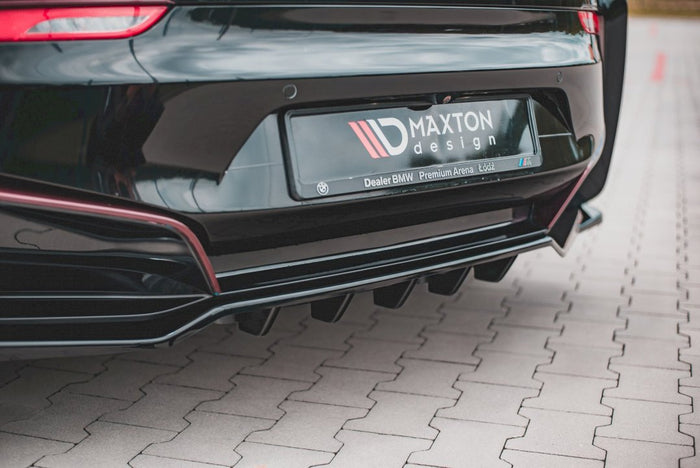 Maxton Design - CENTRAL REAR SPLITTER (W/ VERTICAL BARS) BMW I8 (2014-2020)