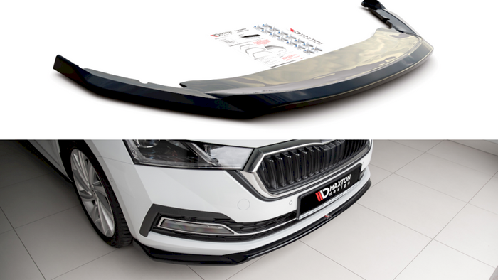 Maxton Design - FRONT SPLITTER V2 SKODA OCTAVIA MK4 (2019-2024)