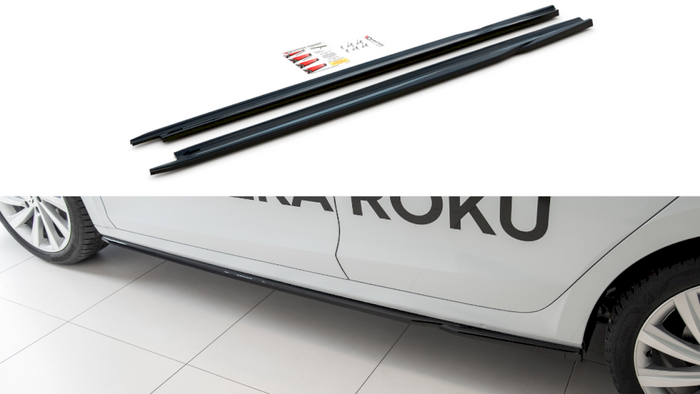 Maxton Design - SIDE SKIRTS SPLITTERS V2 SKODA OCTAVIA MK4 (2019-2024)