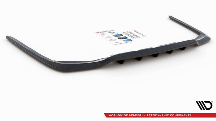 Maxton Design - CENTRAL REAR SPLITTER (W/ VERTICAL BARS) LEXUS LS MK4 FACELIFT (2012-2017)