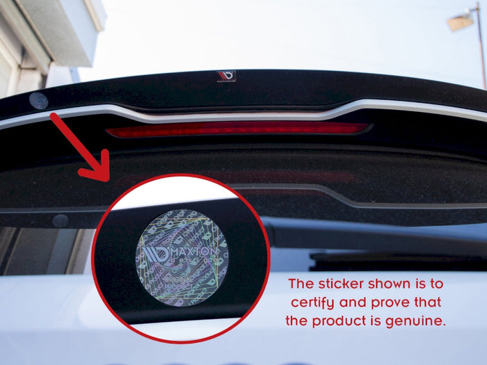 Maxton Design - SPOILER EXTENSION CAP MERCEDES C-CLASS W205 COUPE AMG-LINE (2015-2018)