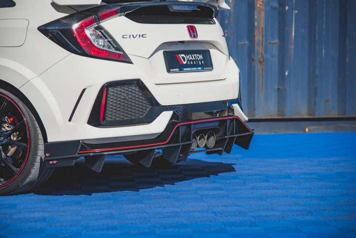 Maxton Design - Street PRO Rear Diffuser Honda Civic Type-R Mk10 / Mk10 Facelift
