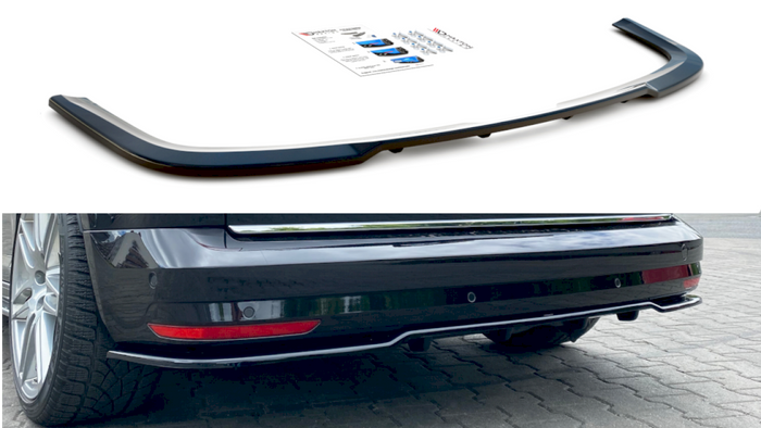 Maxton Design - CENTRAL REAR SPLITTER (W/ VERTICAL BARS) VOLKSWAGEN CADDY MK4 (2015-2020)