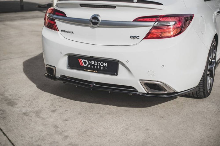 Maxton Design - CENTRAL REAR SPLITTER (W/ VERTICAL BARS) OPEL/VAUXHALL INSIGNIA MK1 VXR/OPC FACELIFT (2013-2017)