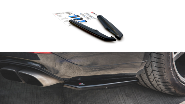 Maxton Design - REAR SIDE SPLITTERS PORSCHE PANAMERA TURBO 970 FACELIFT (2013-2016)