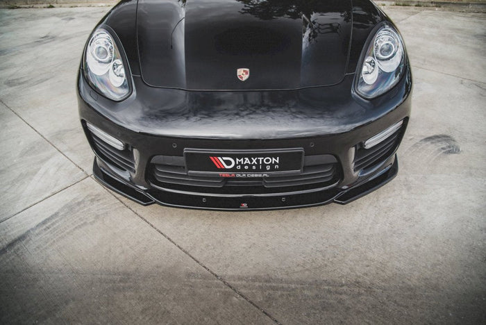Maxton Design - FRONT SPLITTER V2 PORSCHE PANAMERA TURBO 970 FACELIFT (2013-2016)