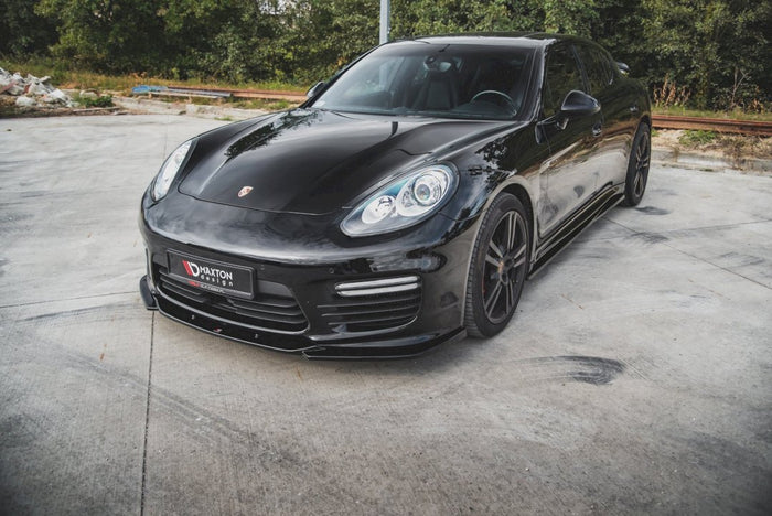 Maxton Design - FRONT SPLITTER V2 PORSCHE PANAMERA TURBO 970 FACELIFT (2013-2016)
