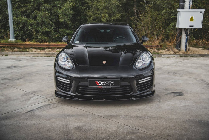 Maxton Design - FRONT SPLITTER V1 PORSCHE PANAMERA TURBO 970 FACELIFT (2013-2016)