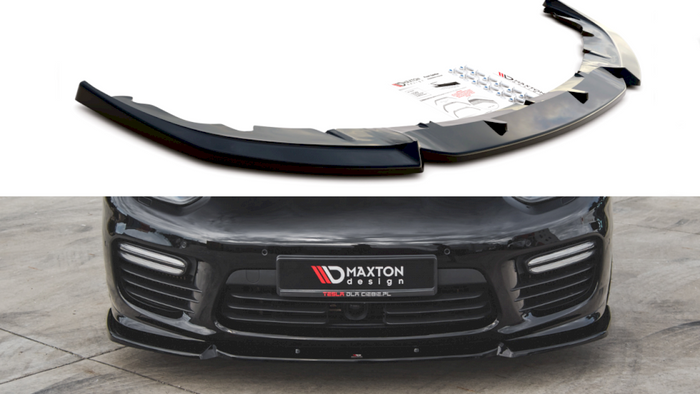Maxton Design - FRONT SPLITTER V1 PORSCHE PANAMERA TURBO 970 FACELIFT (2013-2016)