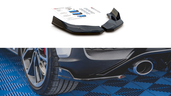 Maxton Design - REAR SIDE SPLITTERS V4 HYUNDAI I30 N MK3 HATCHBACK (2017-)