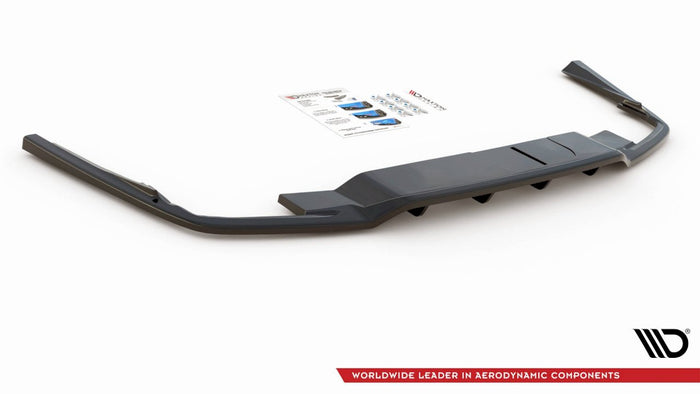 Maxton Design - CENTRAL REAR SPLITTER (W/ VERTICAL BARS) VOLVO S60/V60 R-DESIGN MK3 (2018-)