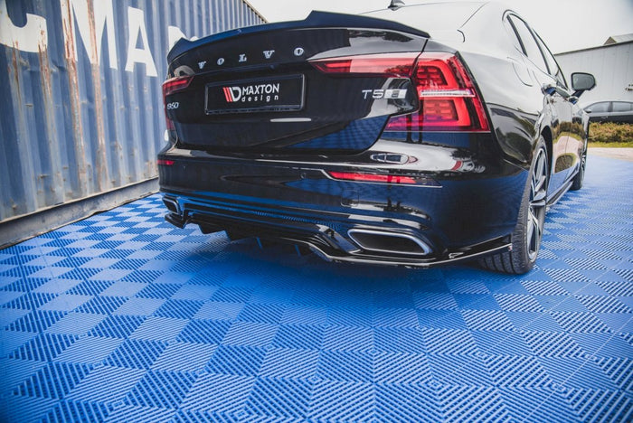 Maxton Design - CENTRAL REAR SPLITTER (W/ VERTICAL BARS) VOLVO S60/V60 R-DESIGN MK3 (2018-)