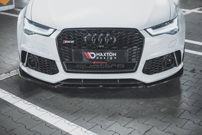 Maxton Design - FRONT SPLITTER V4 AUDI RS6 C7 (2013-2017)