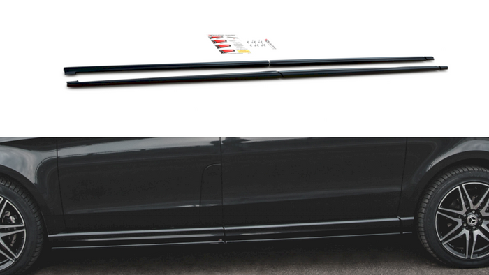 Maxton Design - Side Skirts Diffusers Mercedes-Benz V-Class Long AMG-Line W447