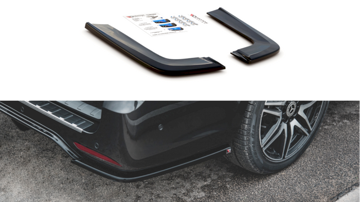 Maxton Design - REAR SIDE SPLITTERS V2 MERCEDES-BENZ V-CLASS AMG-LINE W447 FACELIFT (2019-2021)