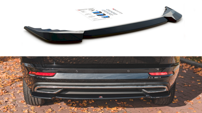 Maxton Design - CENTRAL REAR SPLITTER SKODA KAROQ SPORTLINE (2017-2021)