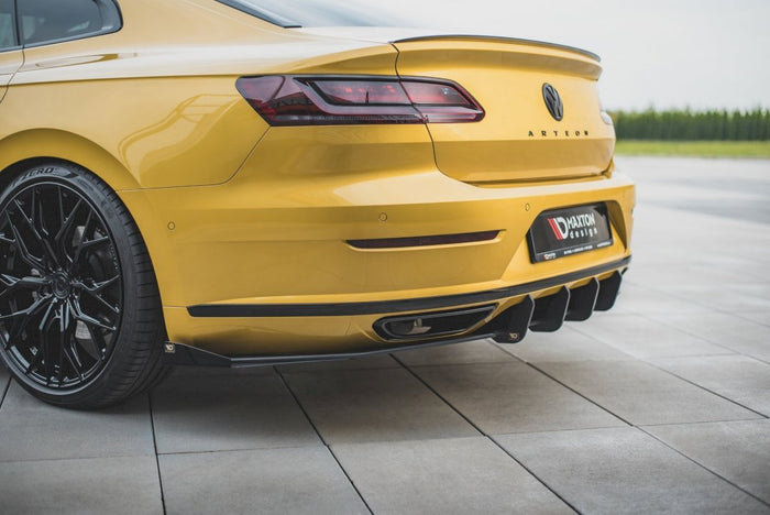 Maxton Design - Street PRO Rear Diffuser + Flaps Volkswagen Arteon R-Line Sedan / Shooting Brake Mk1