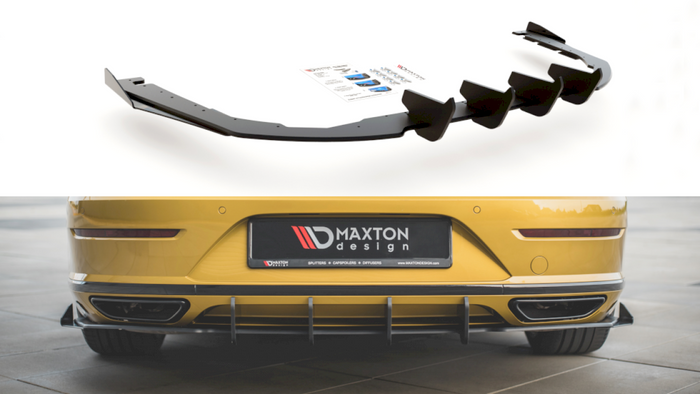 Maxton Design - Street PRO Rear Diffuser + Flaps Volkswagen Arteon R-Line Sedan / Shooting Brake Mk1