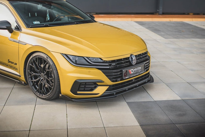 Maxton Design - Street PRO Front Splitter + Flaps Volkswagen Arteon R-Line Sedan / Shooting Brake Mk1