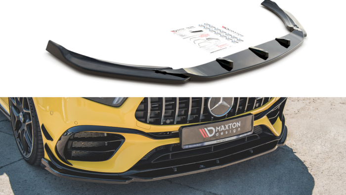 Maxton Design - FRONT SPLITTER V.2 MERCEDES AMG A 45 S AERO PACK W177
