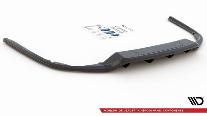 Maxton Design - Central Rear Splitter (W/ Vertical Bars) VW Passat B8 (2014-2019)