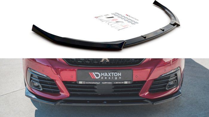 Maxton Design - FRONT SPLITTER V1 PEUGEOT 308 GT MK2 FACELIFT (2017-)