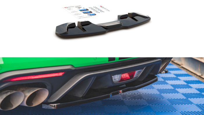 Maxton Design - CENTRAL REAR SPLITTER FORD MUSTANG GT MK6 FACELIFT (2017-)