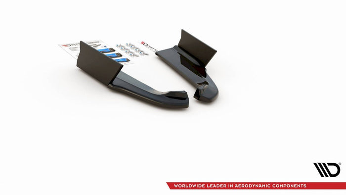 Maxton Design - REAR SIDE SPLITTERS V.1 + FLAPS FORD MUSTANG GT MK6 FACELIFT