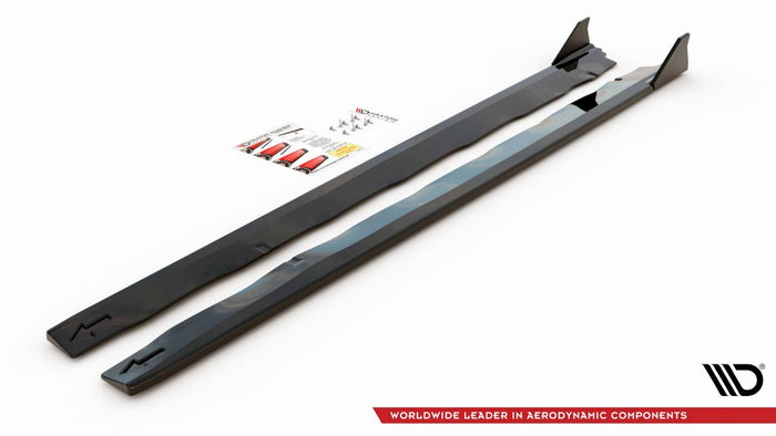 Maxton Design - SIDE SKIRTS DIFFUSERS + FLAPS FORD MUSTANG GT MK6 FACELIFT (2017-)