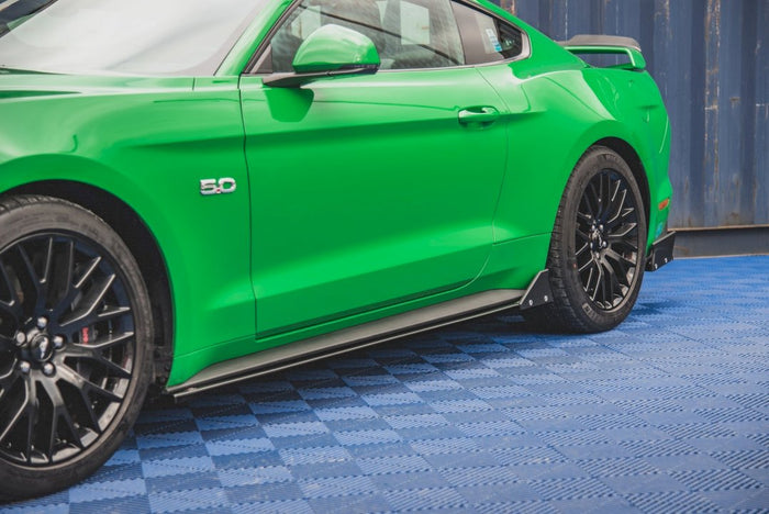 Maxton Design - SIDE SKIRTS DIFFUSERS + FLAPS FORD MUSTANG GT MK6 FACELIFT (2017-)