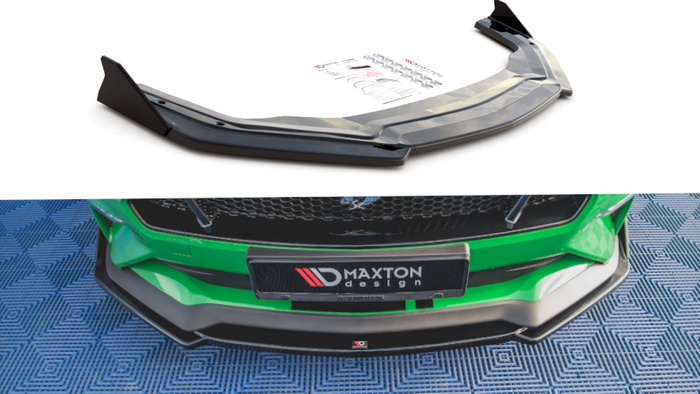 Maxton Design - FRONT SPLITTER V.2 + FLAPS FORD MUSTANG GT MK6 FACELIFT