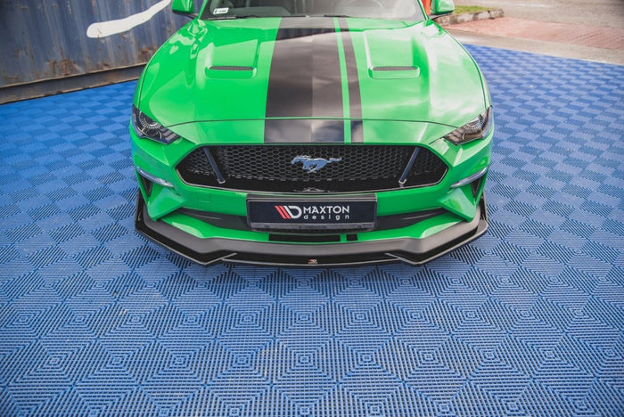 Maxton Design - FRONT SPLITTER V.1 + FLAPS FORD MUSTANG GT MK6 FACELIFT