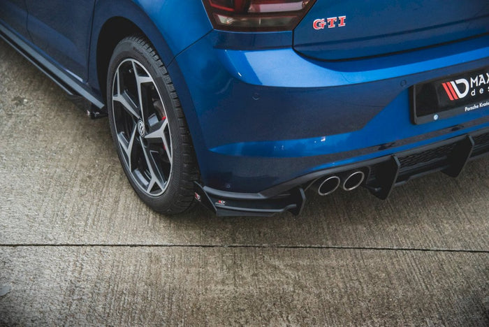 Maxton Design - STREET PRO REAR VALANCE (+FLAPS) VW POLO GTI MK6 (2017-2021)