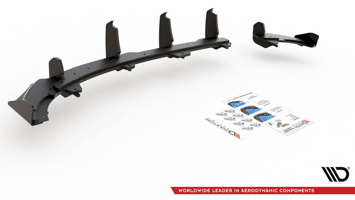 Maxton Design - STREET PRO REAR VALANCE (+FLAPS) VW POLO GTI MK6 (2017-2021)