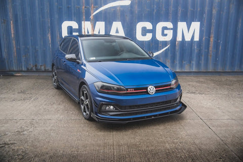 Maxton Design - STREET PRO FRONT SPLITTER (+FLAPS) VW POLO GTI MK6 (2017-2021)