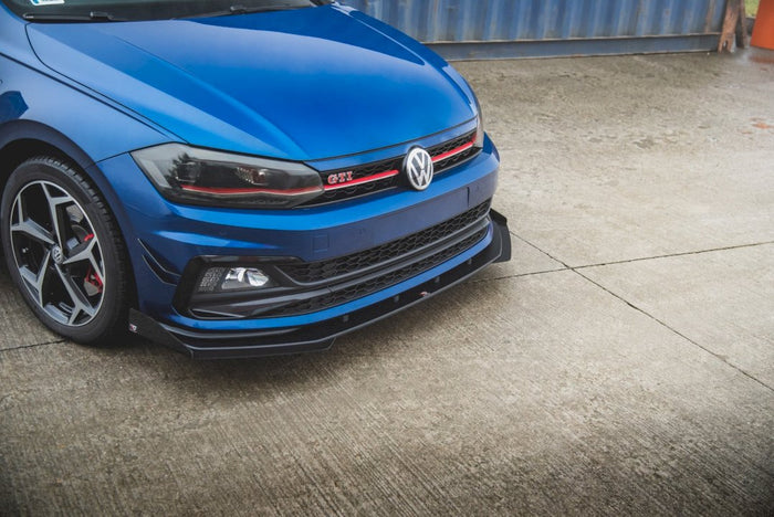Maxton Design - STREET PRO FRONT SPLITTER (+FLAPS) VW POLO GTI MK6 (2017-2021)