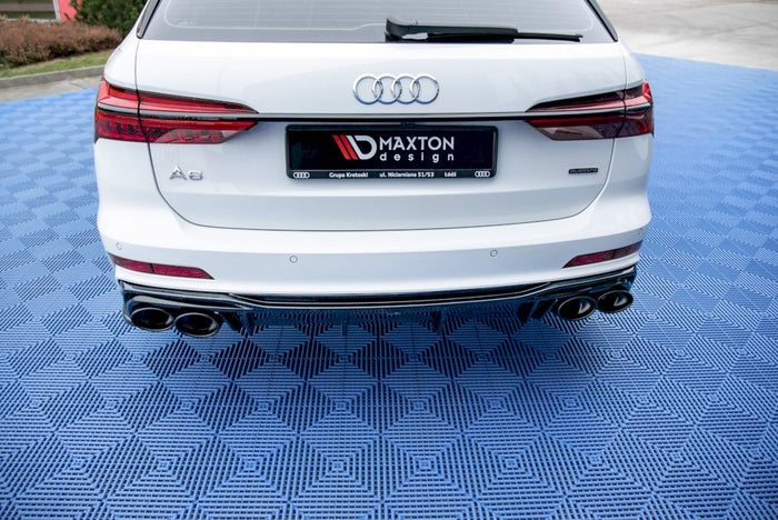 Maxton Design - REAR VALANCE + EXHAUST ENDS IMITATION AUDI S6 / A6 S-LINE C8